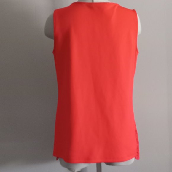 Cleo red lace crochet look boho tank top cute cami shell NWT size M - Picture 2 of 6